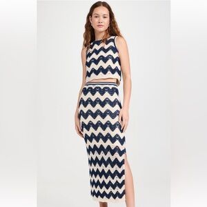 O.P.T Navy striped Hampton Set BRAND NEW